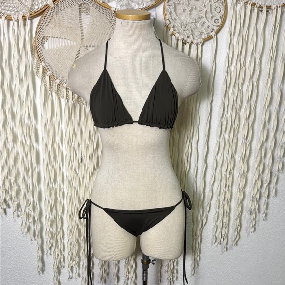 So De Mel NWT Rio Bikini Set in Olive Green S/M - Picture 1 of 16